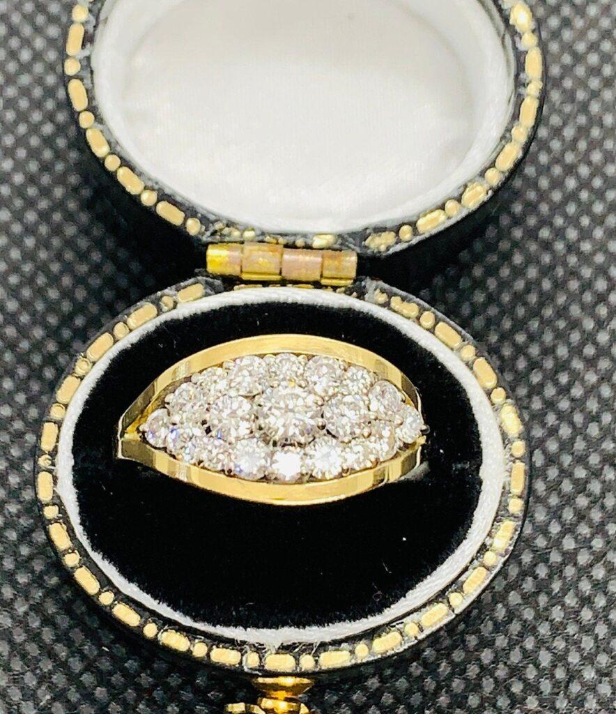 Diamond cluster ring