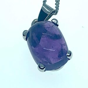 Cabochon Amethyst pendant