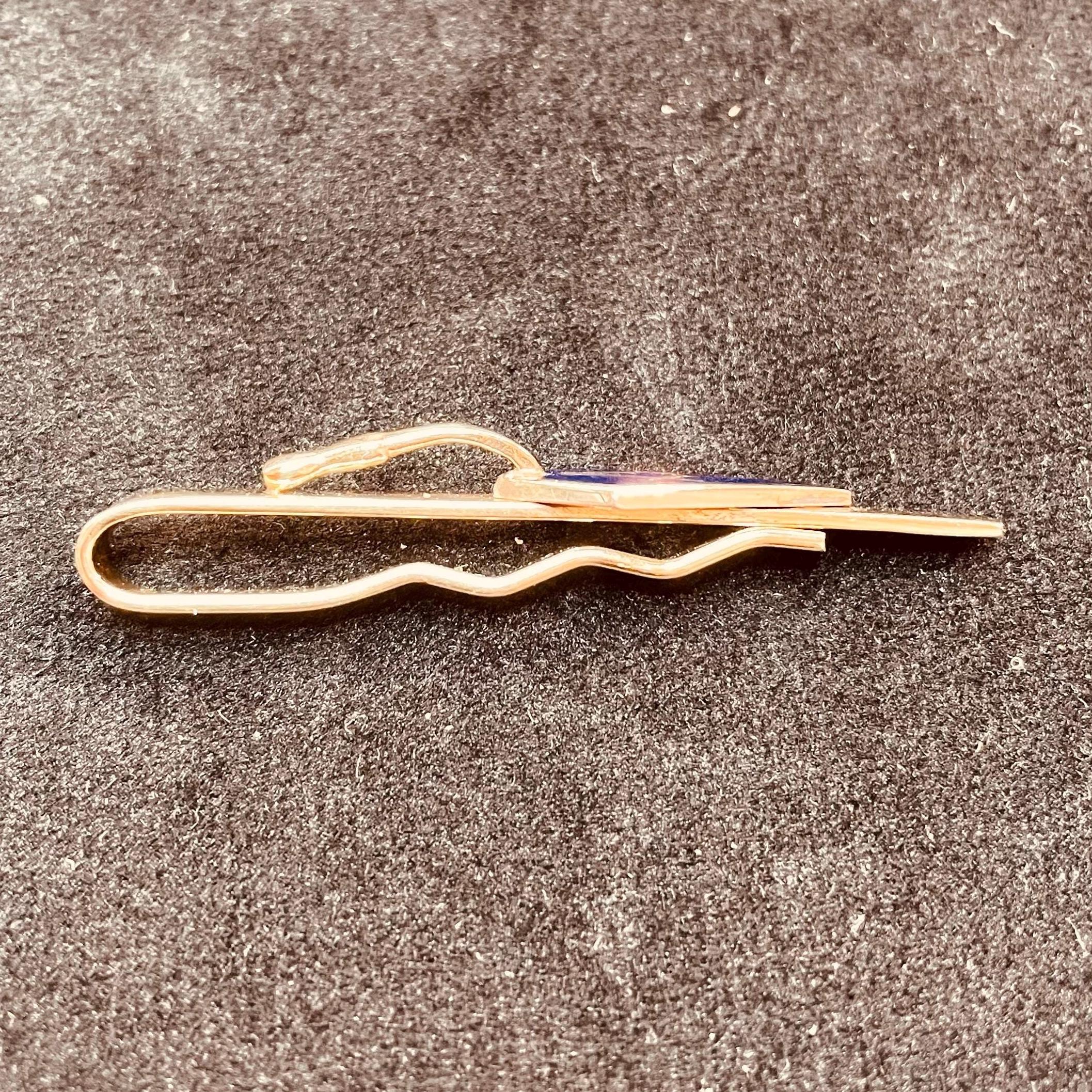 Masonic tie slide. square and compass. blue enamel. masons trowel - Image 4