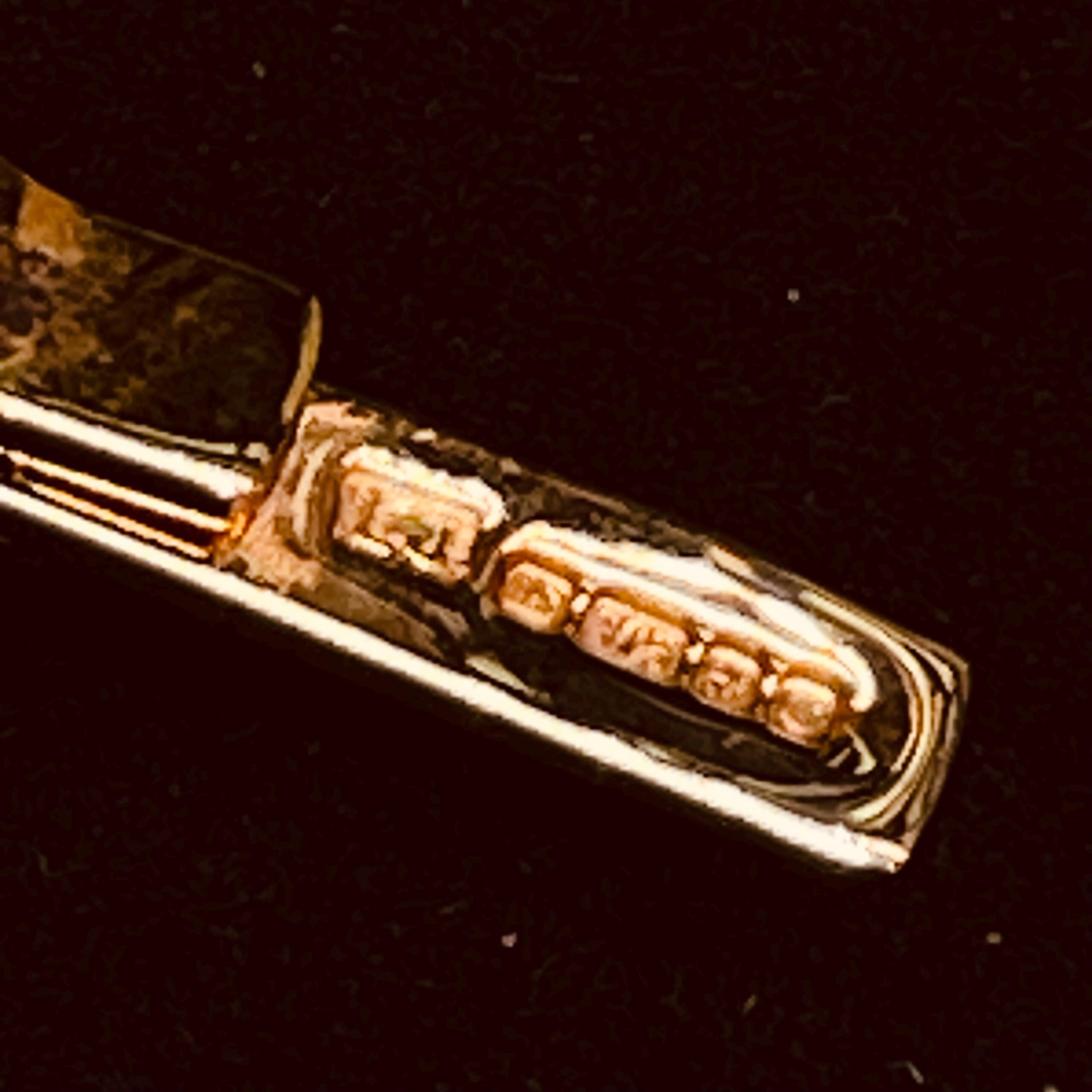 Masonic tie slide. square and compass. blue enamel. masons trowel - Image 5